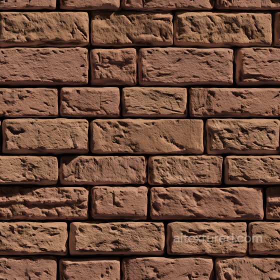 Cracked Red Brick Wall Seamless Texture with Rough Surface Brick texture preview