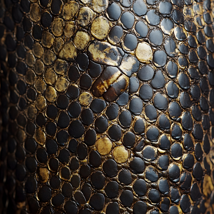 Reptilian Skin Featuring Distinctive Scale Pattern and Glossy Surface seamless PBR texture preview