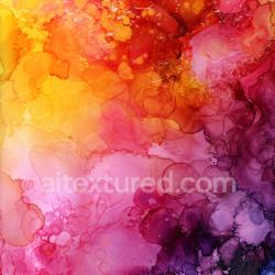 seamless Seamless 3D Alcohol Ink PBR Texture Featuring Fiery Orange and Deep Purple Fluid Marbling texture 8k free download PBR