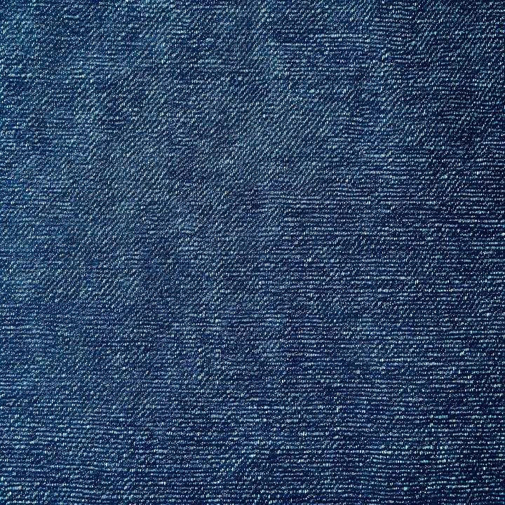 Cracked Denim Fabric with Worn Blue Fibers seamless PBR texture preview