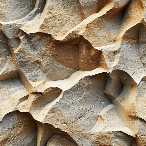 Weathered Cliff Rock Texture with Natural Erosion and Stratification seamless Stone PBR texture