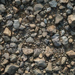 seamless Seamless 3D Rocky Ground PBR Texture Featuring Varied Pebbles and Stones in Natural Earth Tones texture 8k free download PBR