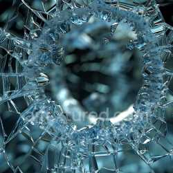 seamless Seamless 3D Cracked Glass PBR Texture Featuring Jagged Holes and Fractured Patterns texture 8k free download PBR