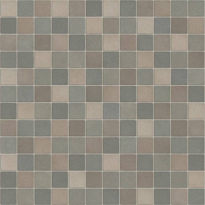 Matte Mosaic Tile seamless PBR texture preview