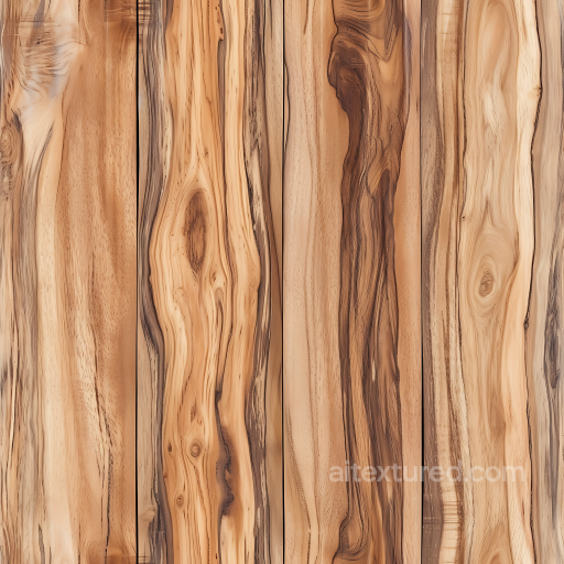 Holly Wood PBR Texture Featuring Knotted Natural Grain seamless Wood PBR texture