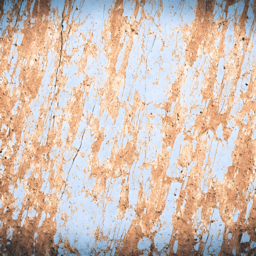 Seamless 3D PBR Rusty Metal Texture with Cracked and Peeling Paint