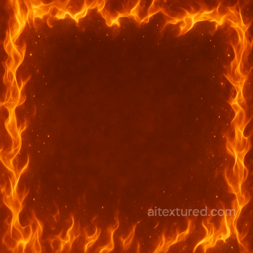 flaming edges and fire flicker PBR 8K surface seamless Fire PBR texture