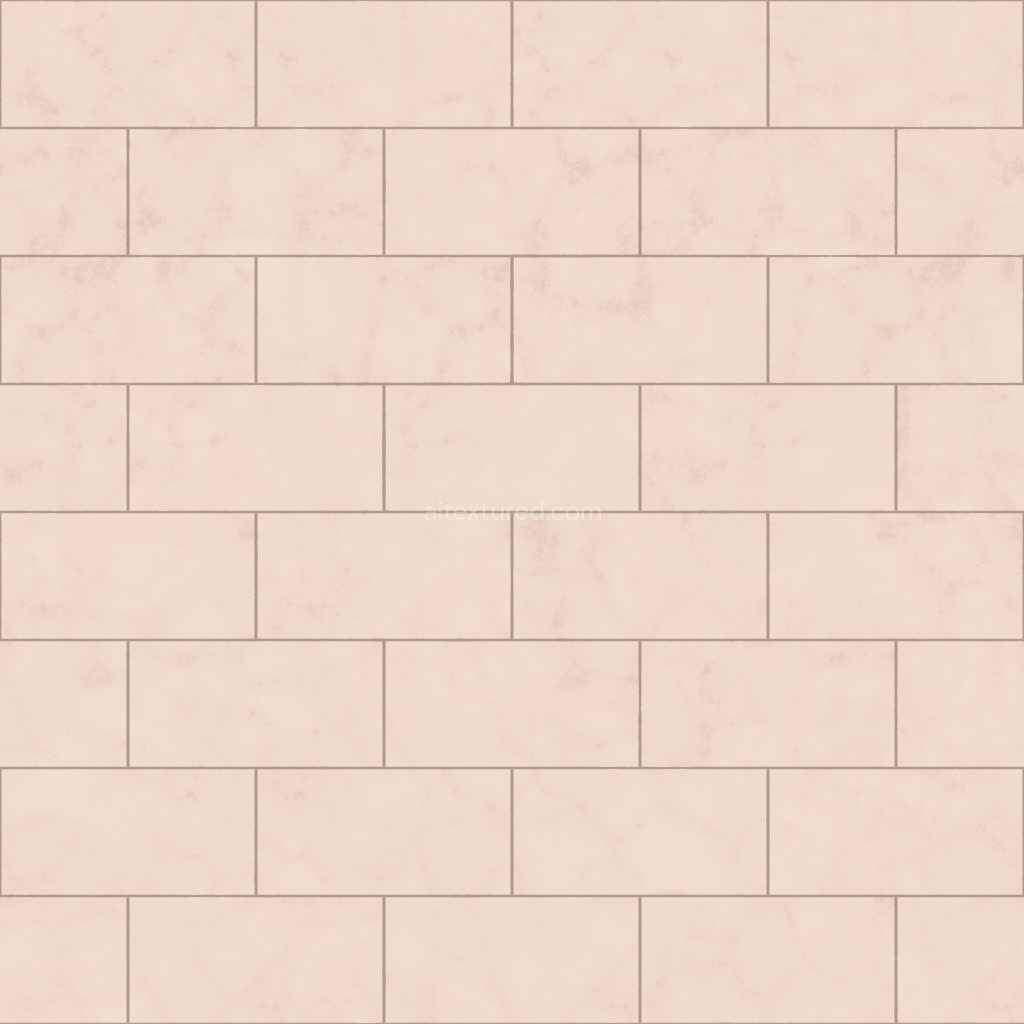 Seamless PBR tiles texture in soft beige color