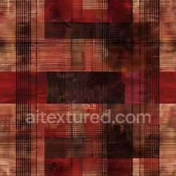 seamless Seamless 3D PBR Plaid Texture Featuring Warm Red, Brown, and Tan Shades texture 8k free download PBR