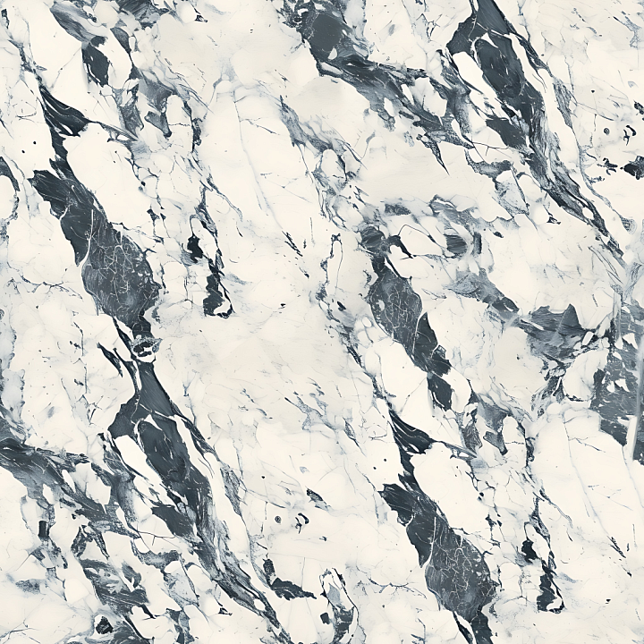 Bianco Rhino White Marble with Bold Veins seamless PBR texture preview
