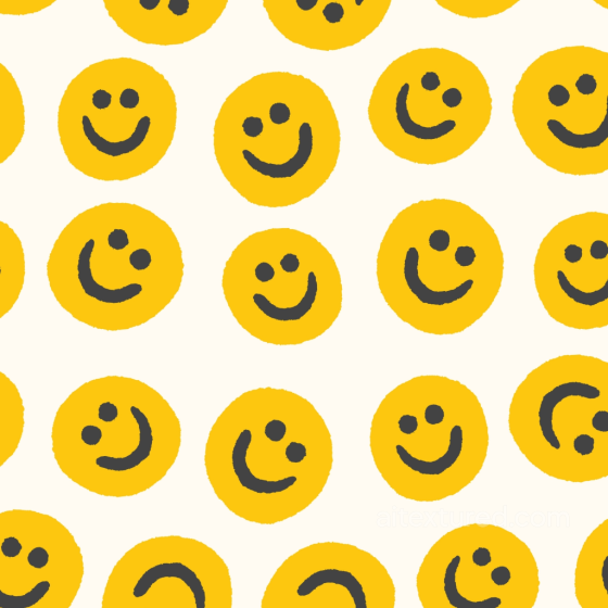 Hand-Painted Happy Face Pattern on Fabric Seamless Texture Happy Face pattern texture preview
