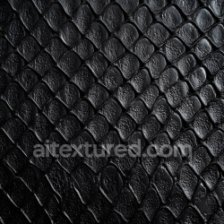 seamless Seamless 3D PBR Black Reptile Scale Skin Texture with Glossy, Detailed Scale Pattern texture 8k free download PBR