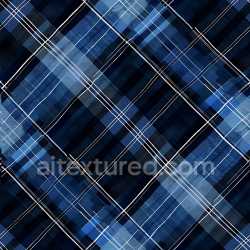 seamless Seamless 3D PBR Texture Featuring Glossy Blue Plaid Pattern texture 8k free download PBR