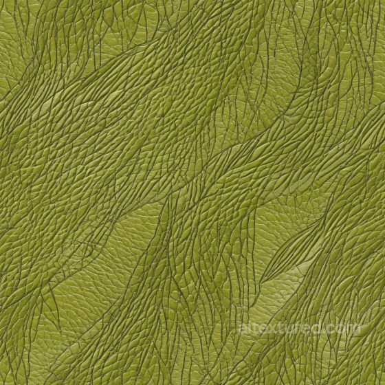 Wrinkled Green Leather PBR Texture with Detailed Grain and Folds Leather texture preview