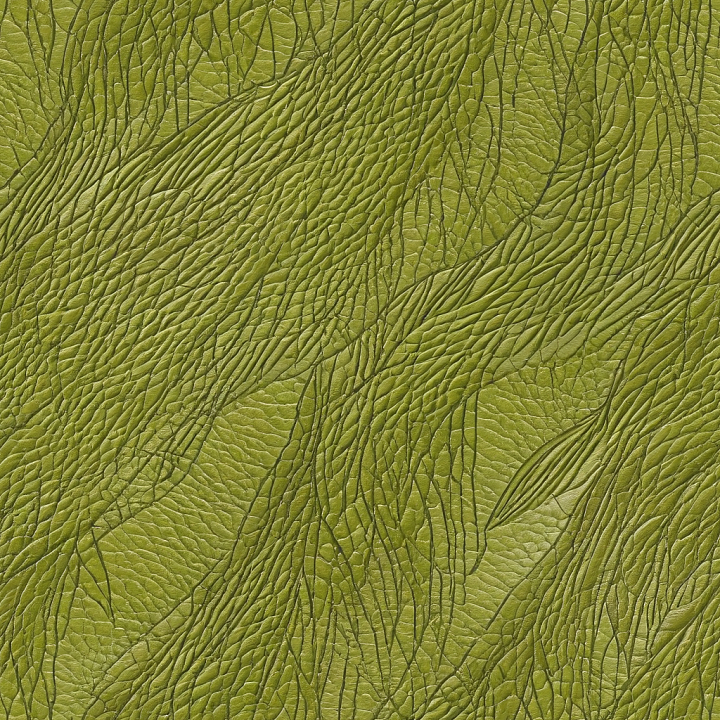 Wrinkled Green Leather with Detailed Grain and Folds seamless PBR texture preview
