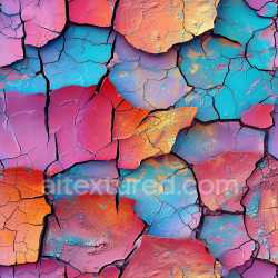 seamless Seamless 3D PBR Cracked Paint Texture Featuring Multicolor Flaking and Peeling texture 8k free download PBR