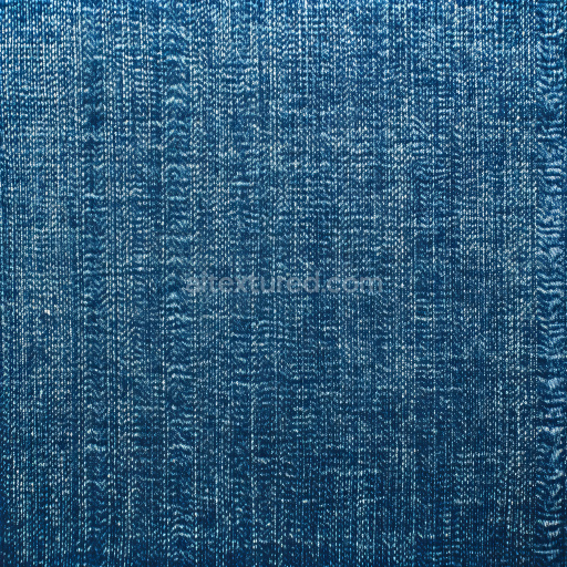 Seamless 3D Cracked Denim Fabric PBR Texture with Detailed Worn Denim Pattern