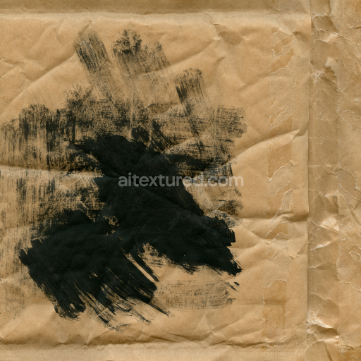 Preview — Painted Paper Texture Featuring Black Brush Strokes with Wrinkles