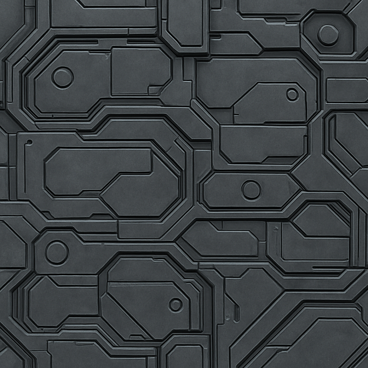 Futuristic Panel seamless PBR texture preview