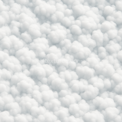 Seamless 3d texture pbr 8k of soft billowy cirrocumulus cloud fluffs