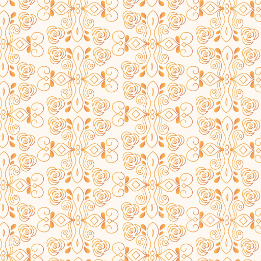 White Fabric Texture with Golden Floral Ornament Pattern seamless White & Gold PBR texture