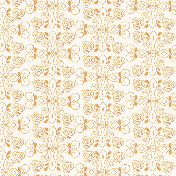 White Fabric Texture with Golden Floral Ornament Pattern White & Gold texture preview