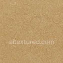 seamless Seamless 3d texture pbr 8k paisley brocade wallpaper with raised silk sheen finish texture 8k free download PBR