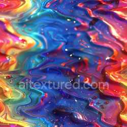 seamless Seamless 3D PBR Glossy Liquid Paint Texture with Vibrant Multicolor Flow texture 8k free download PBR