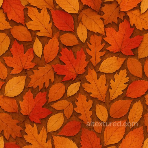 Seamless Autumn Leaves Seamless Texture seamless Foliage PBR texture