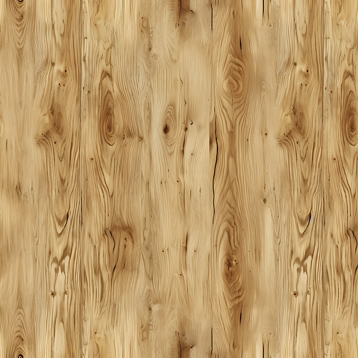 Light Pine Wood Planks with Natural Knots and Grain seamless PBR texture preview