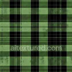 seamless Seamless 3D PBR Texture of Green and Black Plaid Fabric with Subtle Worn Details texture 8k free download PBR