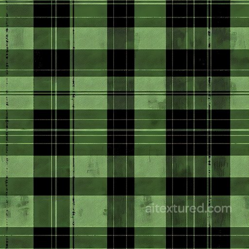 Seamless 3D Green Plaid Metal PBR Texture with Worn Pattern texture preview
