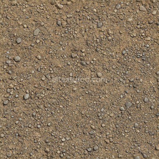 Seamless 3d texture pbr 8k of sandy gravel with coarse gravel and pebble surface