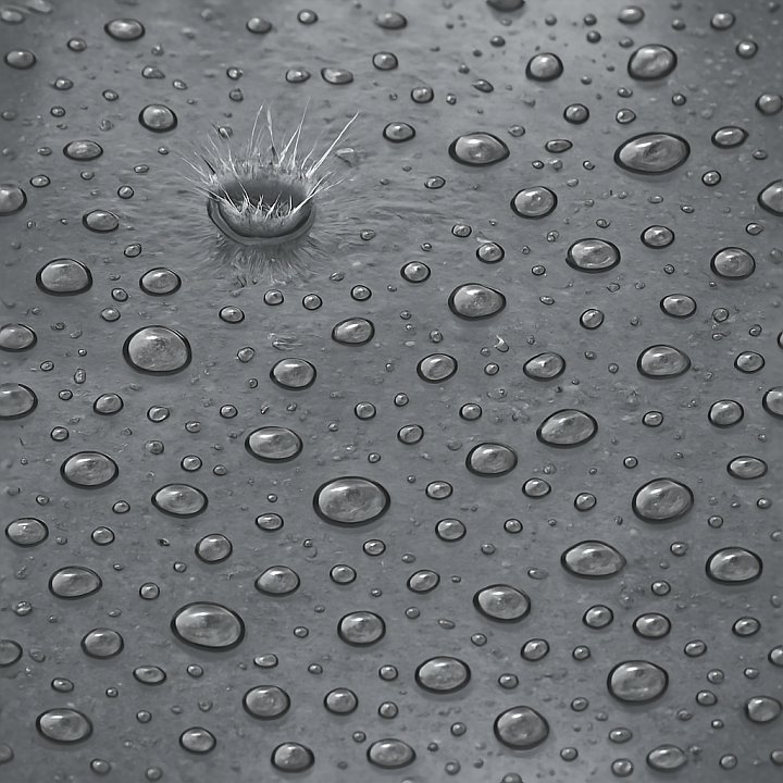 Sparkling Rain Splash Droplets On Wet Surface seamless PBR texture preview