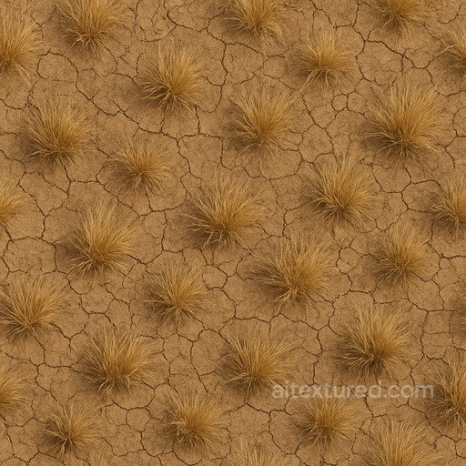 Dry Savanna Texture seamless Grass PBR texture