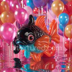 seamless Seamless 3D Inflated PBR Texture of Glossy Multicolor Balloon Vinyl texture 8k free download PBR