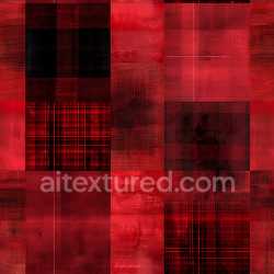 seamless Seamless 3D PBR Texture Featuring Deep Red Grunge Plaid Pattern texture 8k free download PBR