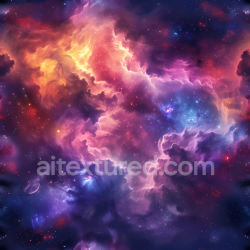 seamless Seamless 3D Space PBR Texture Featuring Vibrant Nebula and Cosmic Clouds texture 8k free download PBR