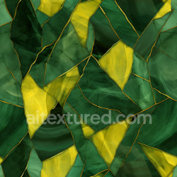 seamless Seamless 3D Green and Yellow Marbled Tile PBR Texture with Gold Veins texture 8k free download PBR
