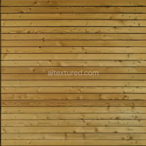 Seamless PBR Wood Planks Texture Featuring Natural Grain in 4K