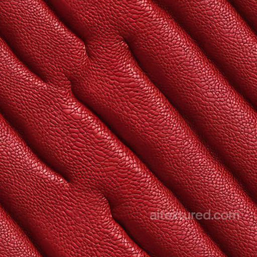 Red Pebbled Grain Leather PBR Texture with Folded Detailing seamless Leather PBR texture