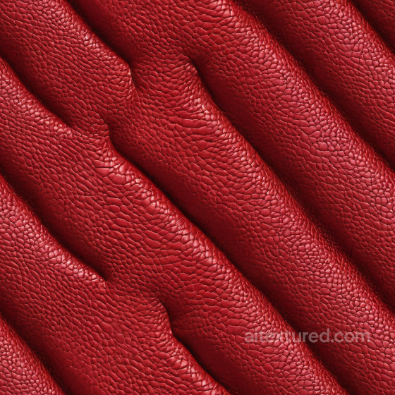 Red Pebbled Grain Leather PBR Texture with Folded Detailing Leather texture preview