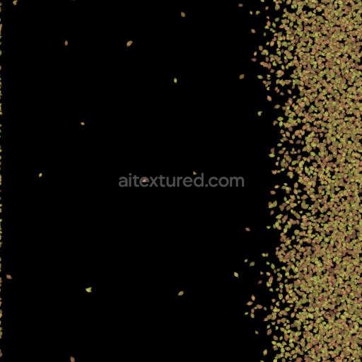 Leaves Scattered Natural Green Autumn Seamless Tileable Texture Organic Pbr