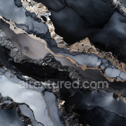 seamless Seamless 3D Alcohol Ink PBR Texture Featuring Luxurious Black and Gold Veining texture 8k free download PBR