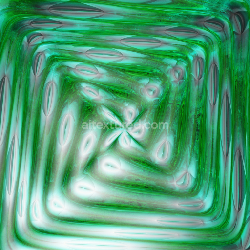 Preview — Seamless Green Glass PBR Texture with Abstract Reflective Pattern