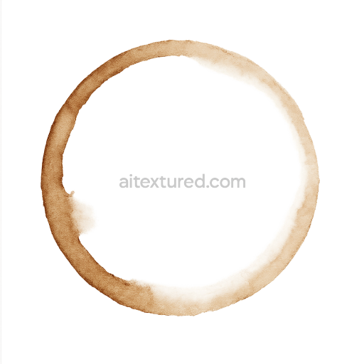Subtle Coffee Stain Ring Decal