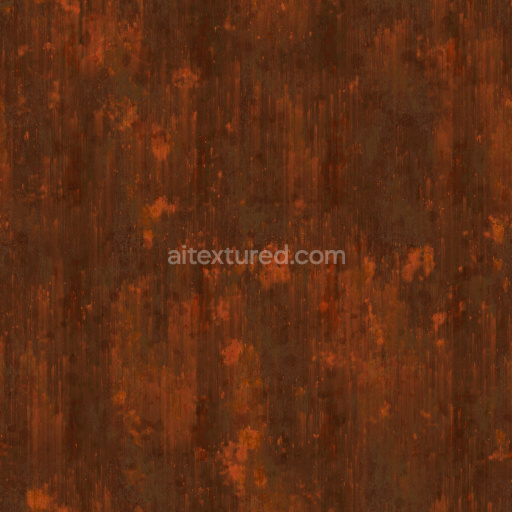 Rust Weathered Metal Gritty Corroded Orange Brown Rough Seamless Pbr