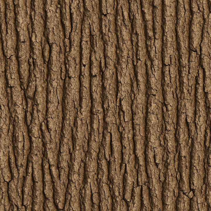 Smooth Oak Bark Wood seamless PBR texture preview