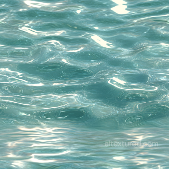 Realistic Shallow Ocean Water Seamless Texture with Soft Ripples and Highlights Water texture preview