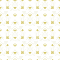 seamless Seamless 3D PBR White and Gold Baroque Fabric Texture with Elegant Floral Pattern texture 8k free download PBR